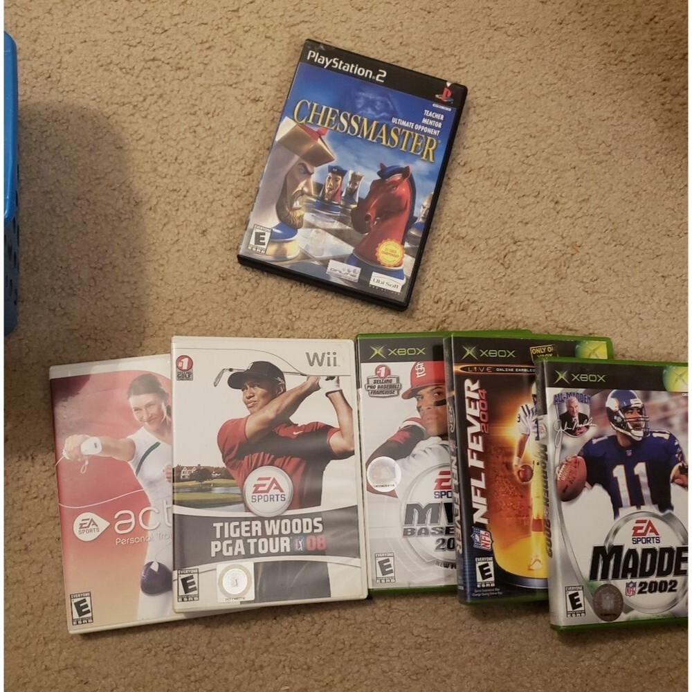 EA Sports XBOX, Ps2, Wii Games Lot Mixed Titles with Game Cases